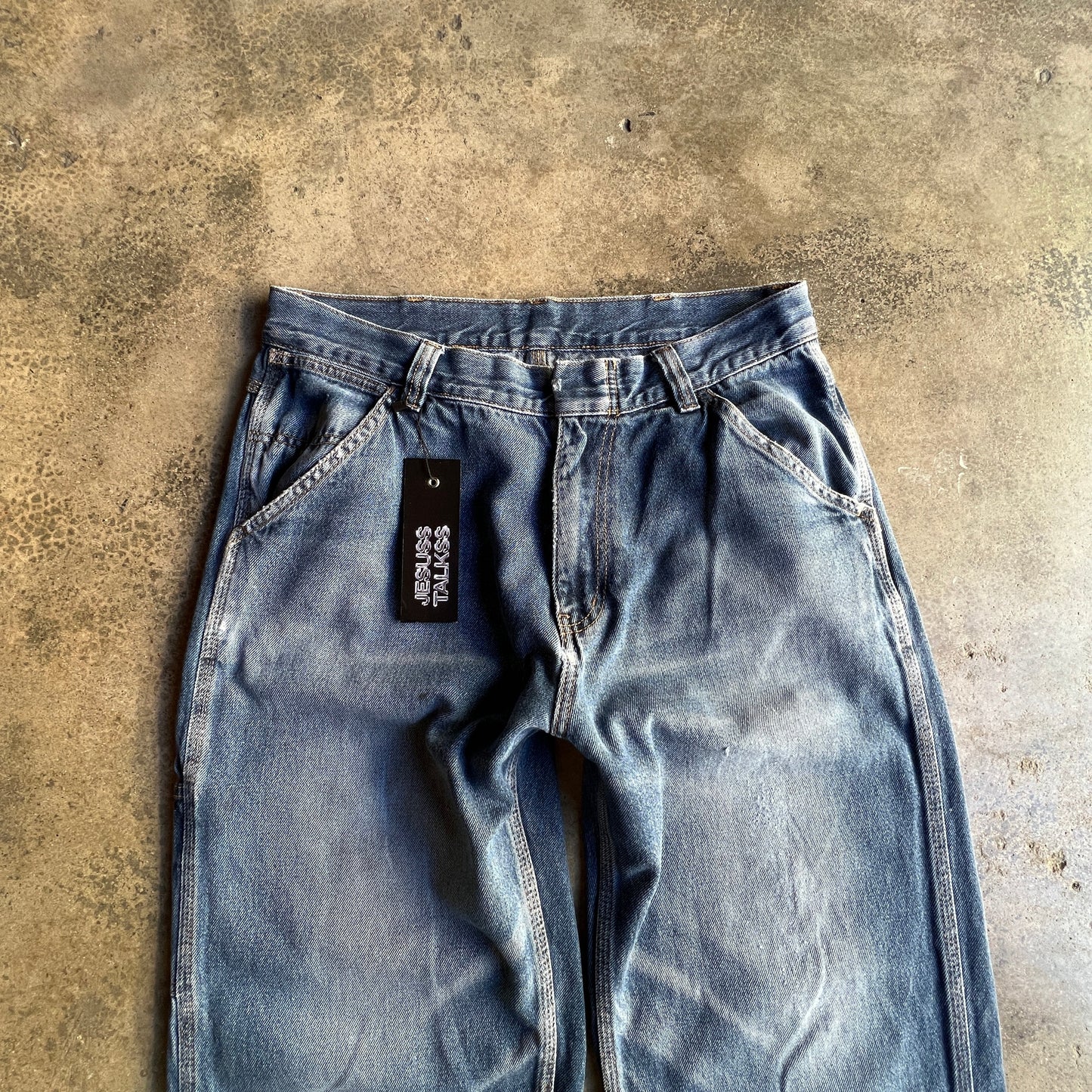 GOCAMEJICO™ denim JESUSS TALKSS baggy jeans