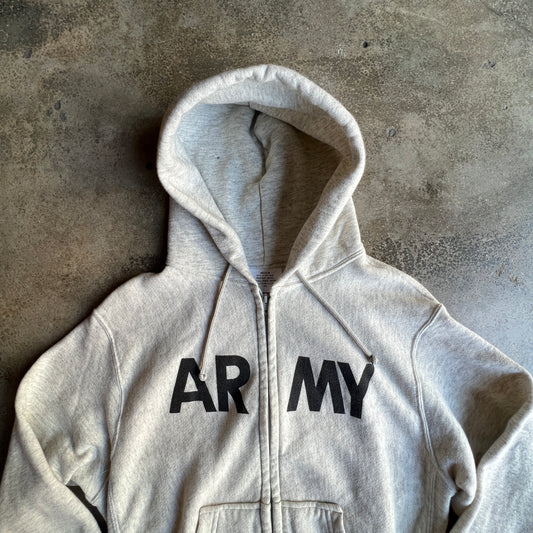 Vtg Army Zip-Hoodie