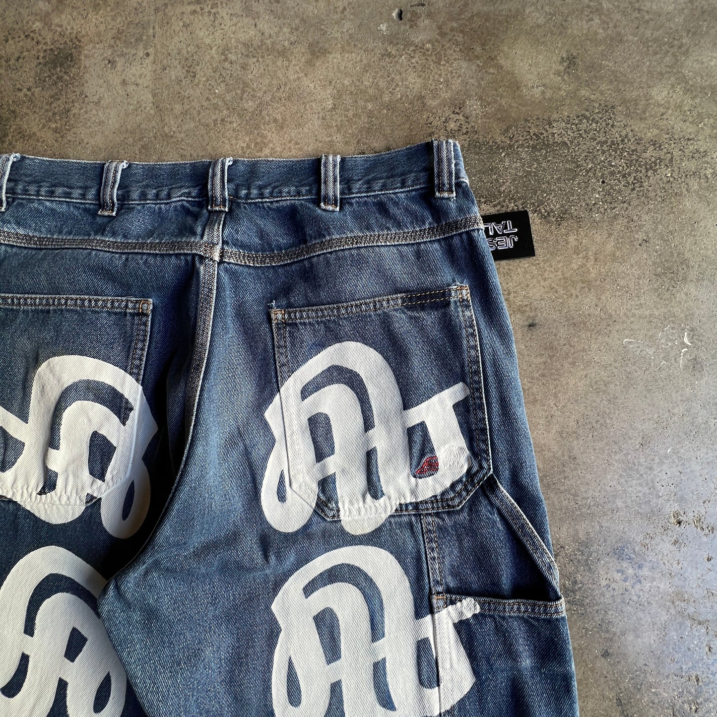 GOCAMEJICO™ denim JESUSS TALKSS baggy jeans