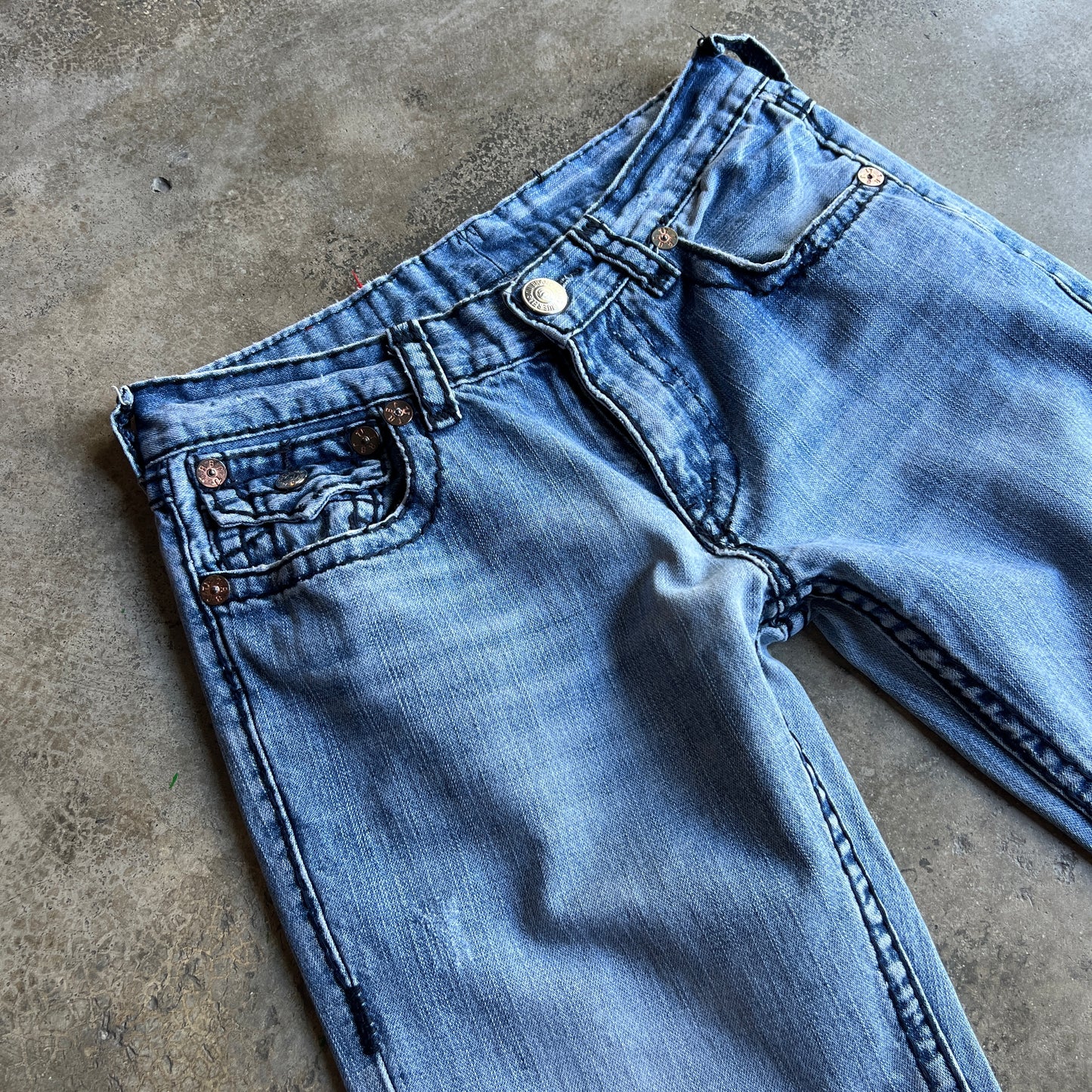 True Religion Boot Cut Big Stitching