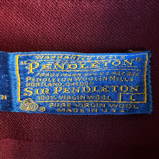 Vtg Wool Button Down