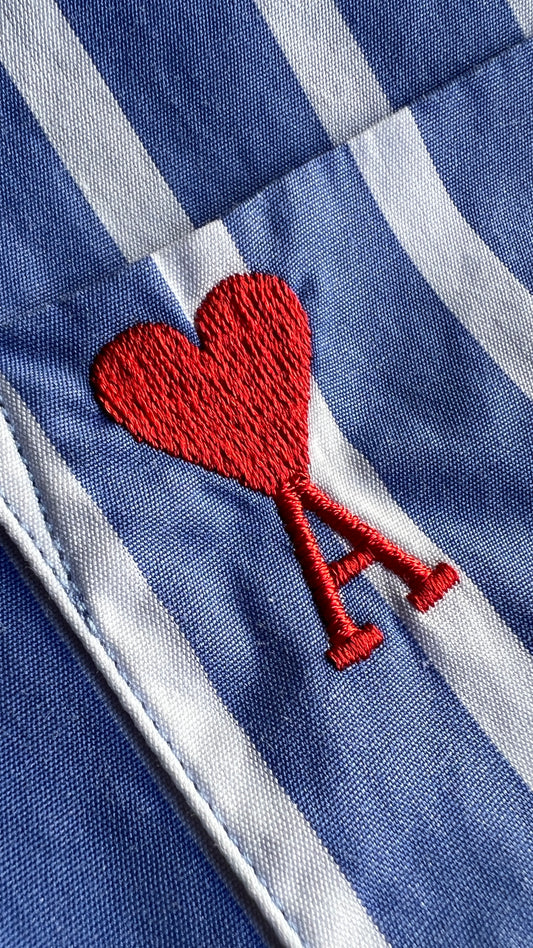 AMI Stripped Button Down