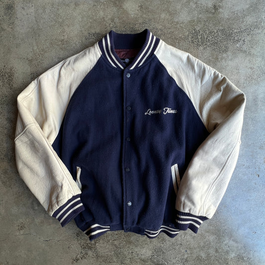 Vtg Looney Tunes Varsity Leather Jacket