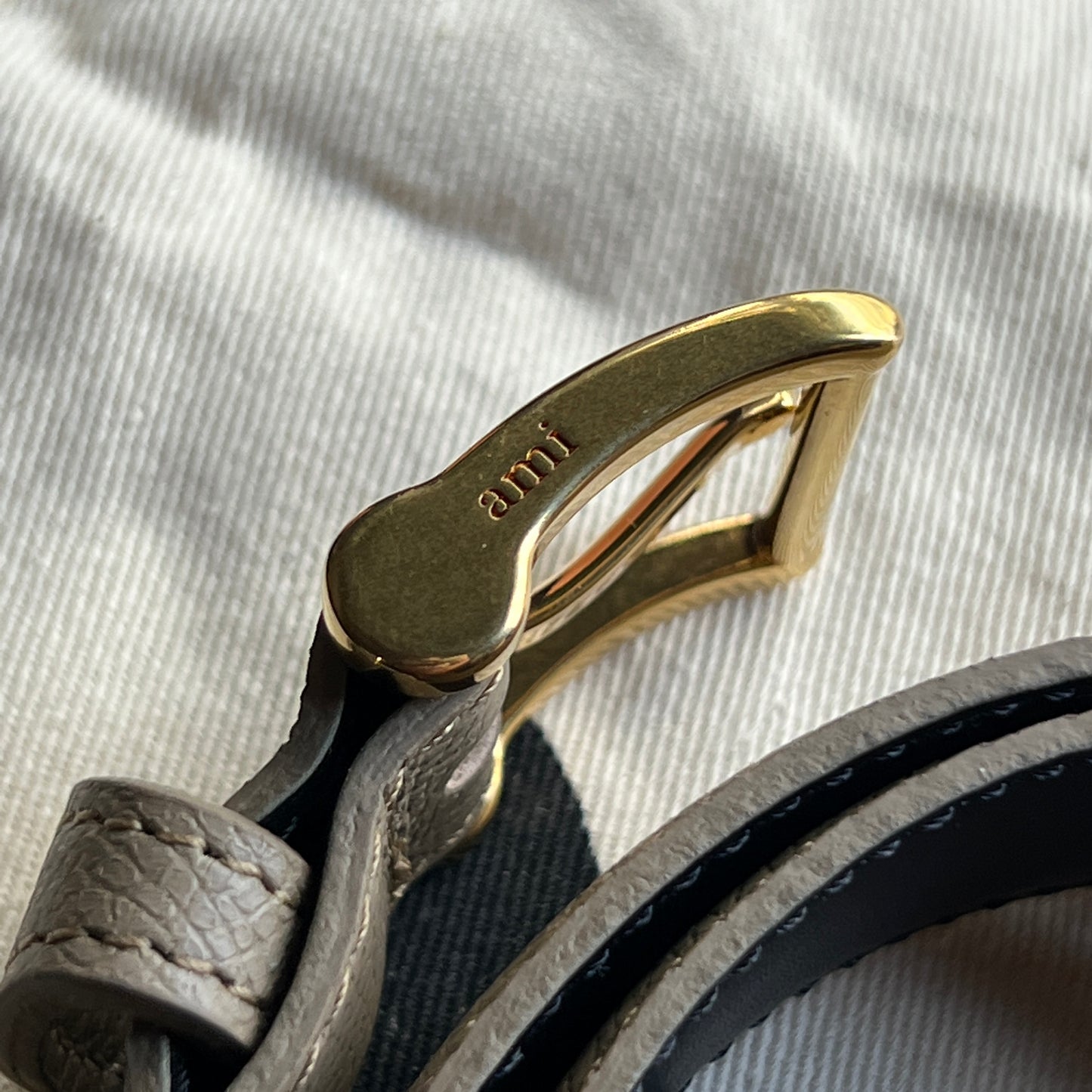 Ami Paris Leather Belt