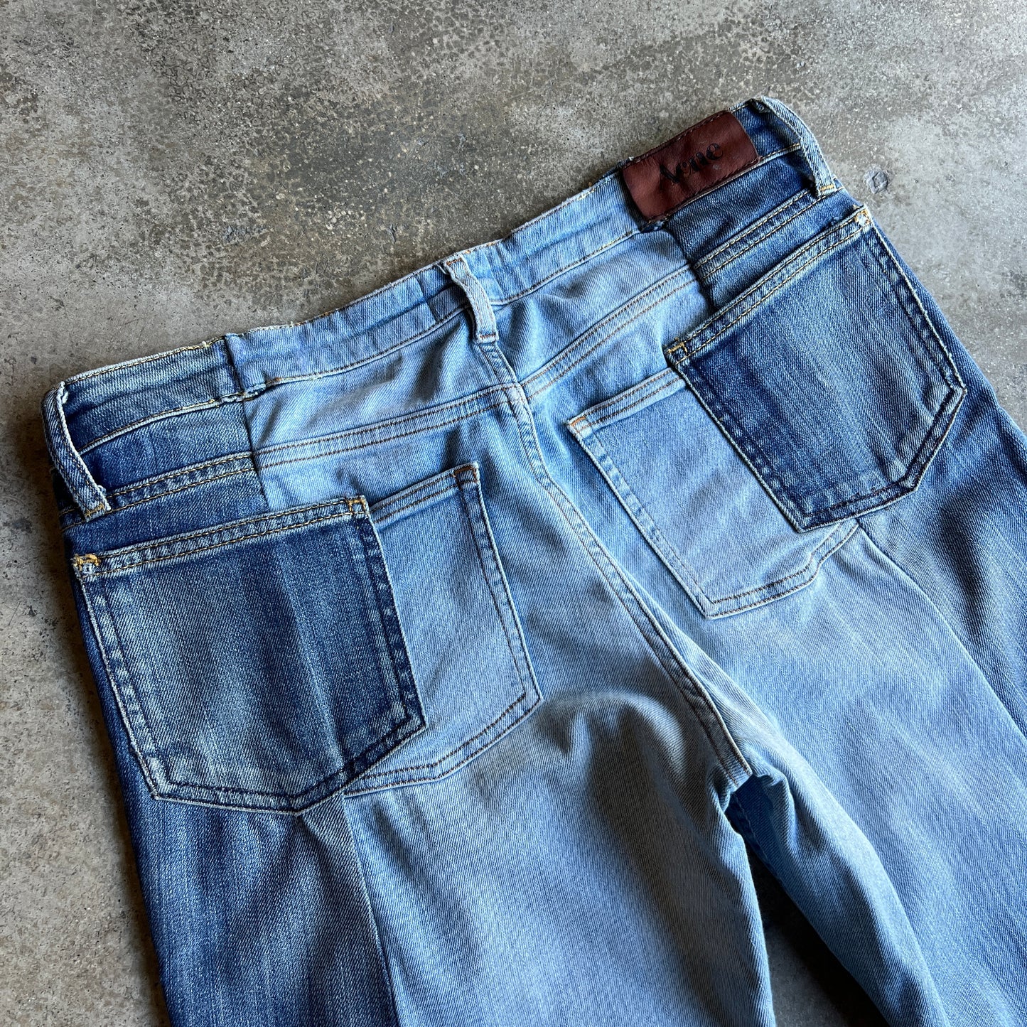 Decosntructed Denim Jeans