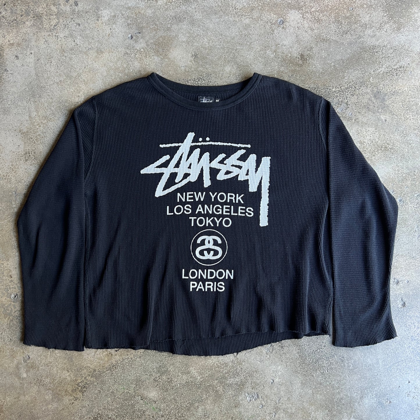 Stussy World Tour Waffle Longsleeve