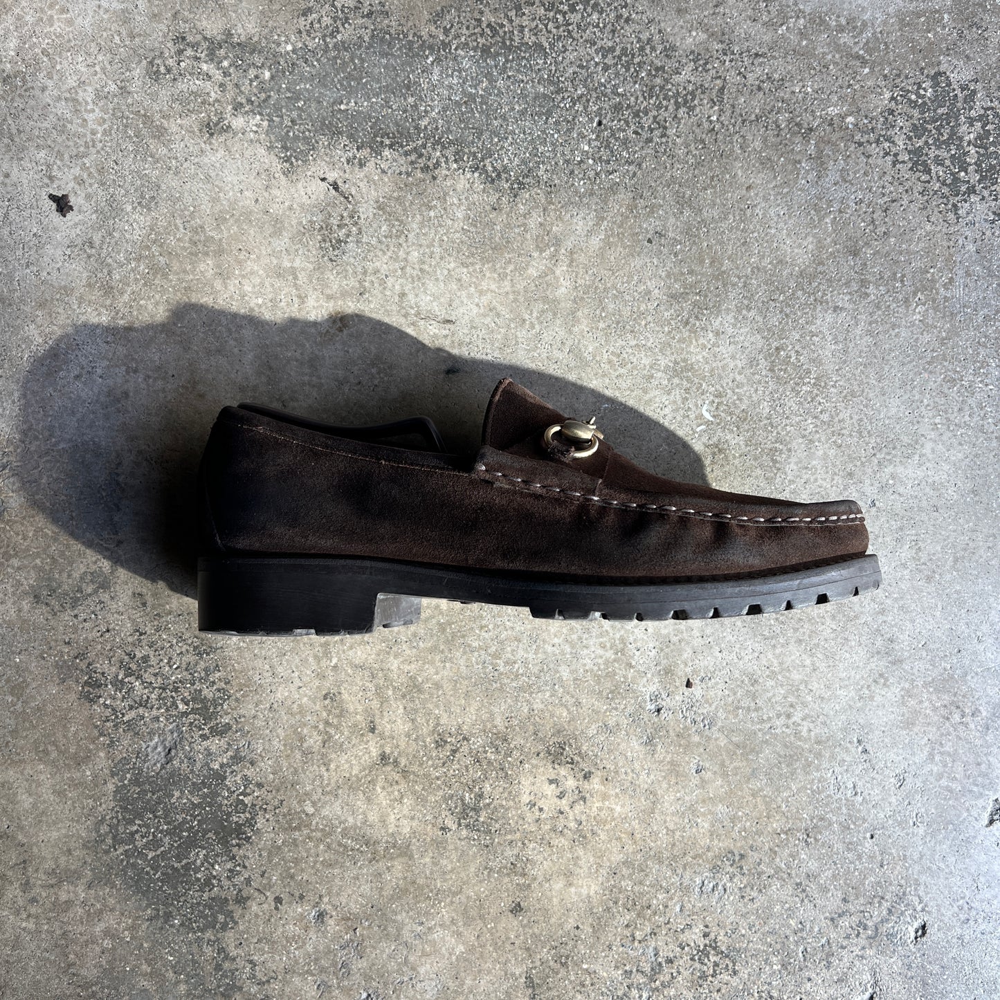 Suede Horsebit Loafers