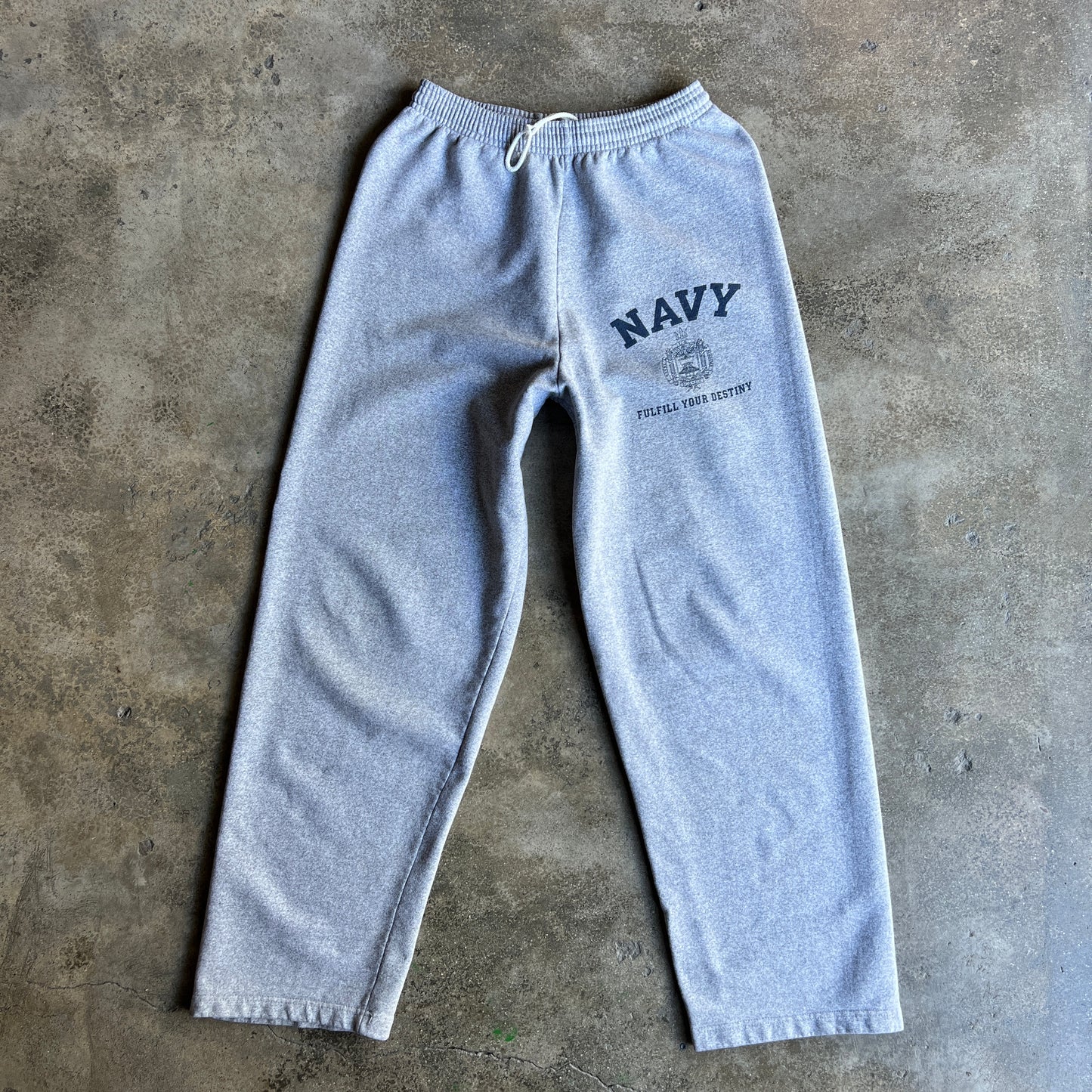 Vtg Navy Flared Pants