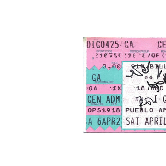 The Sugarcubes 1992 Bjork Autographed Ticket Tijuana