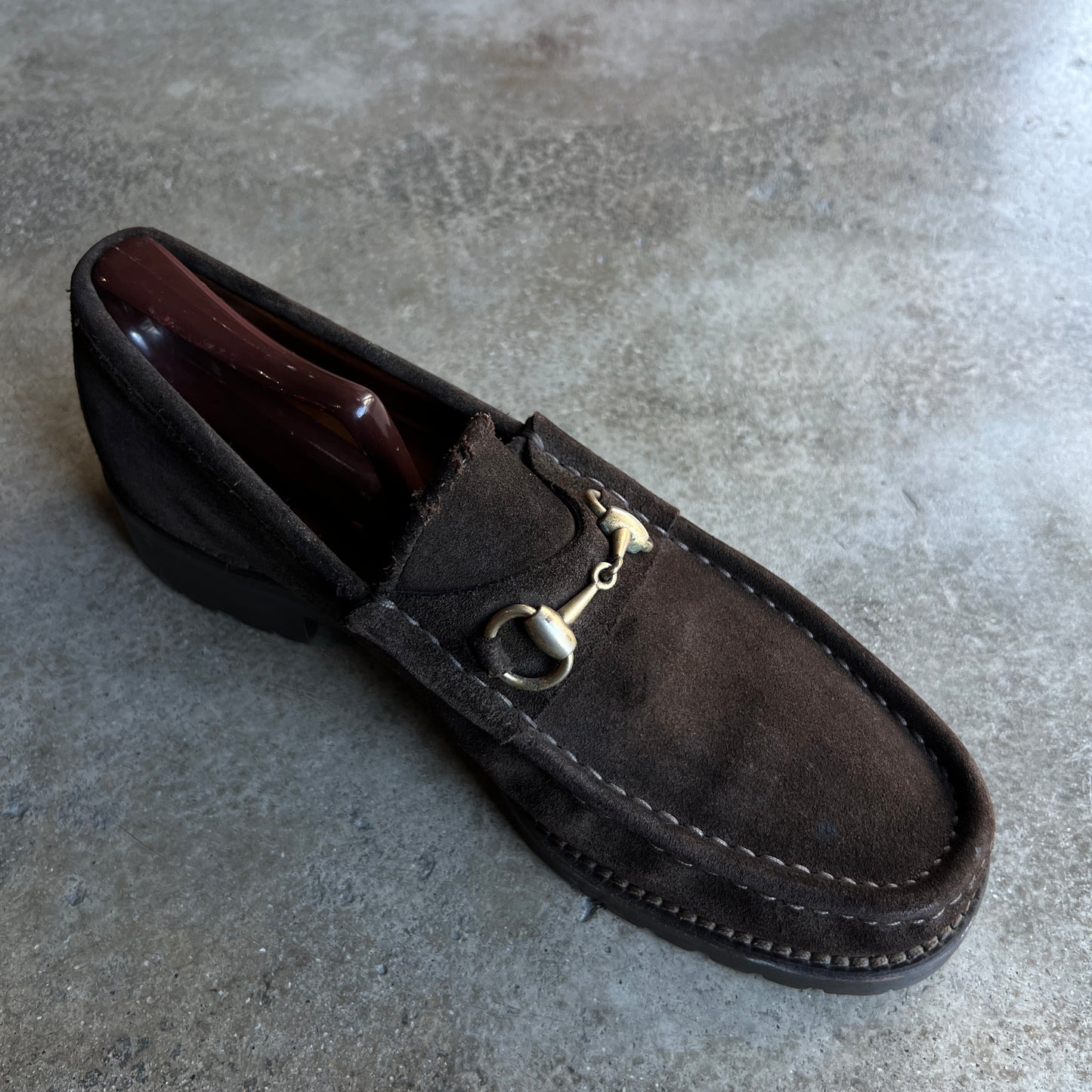 Suede Chunky Loafers Tom Ford era