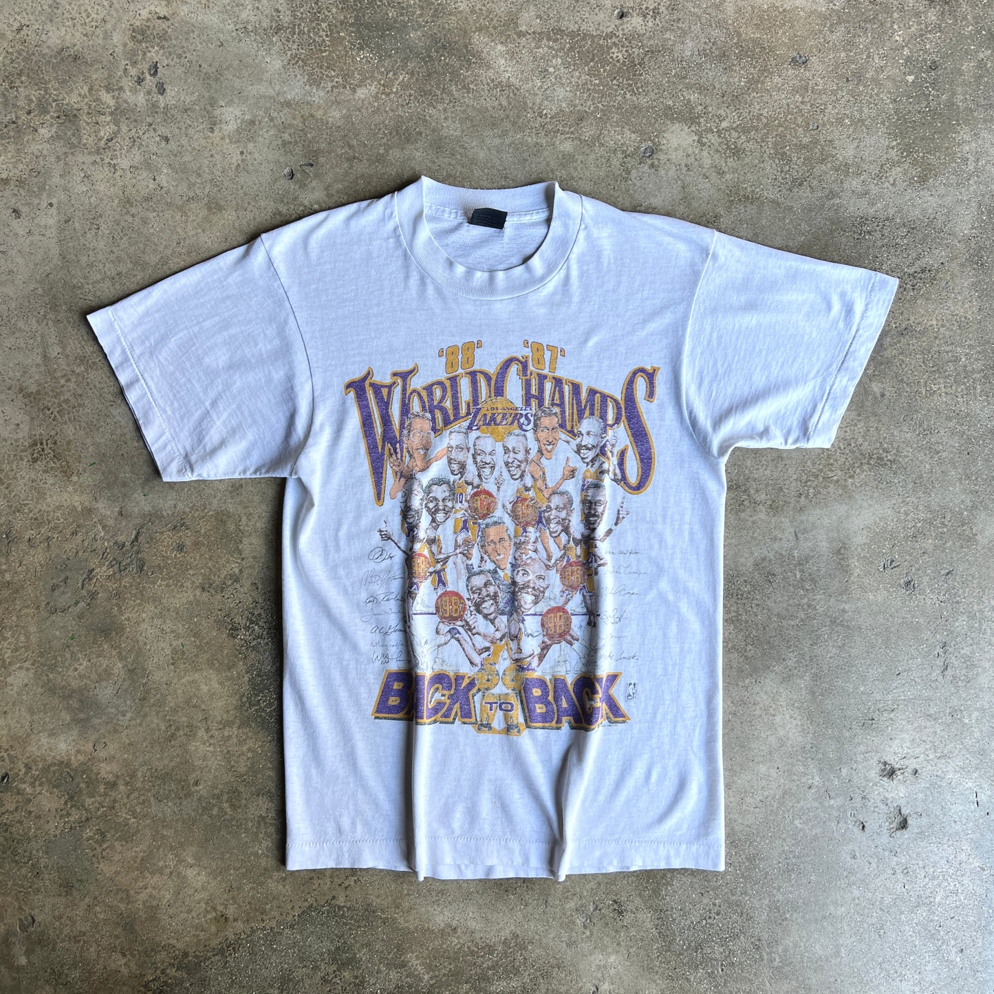 1988 Lakers WorldChamps tee