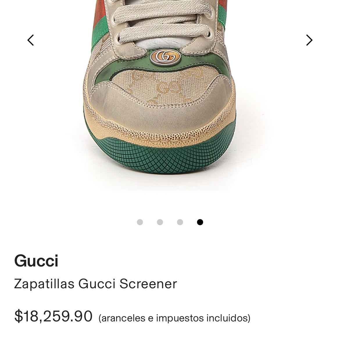 Gucci Screener Sneakers 9us