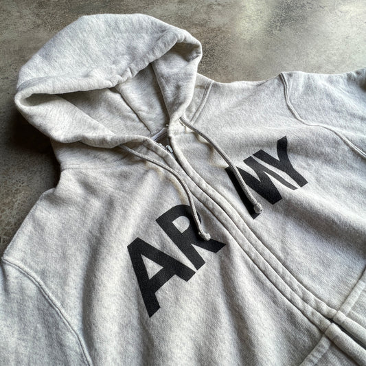 Vtg 80’s Army Boxy Zip Hoodie