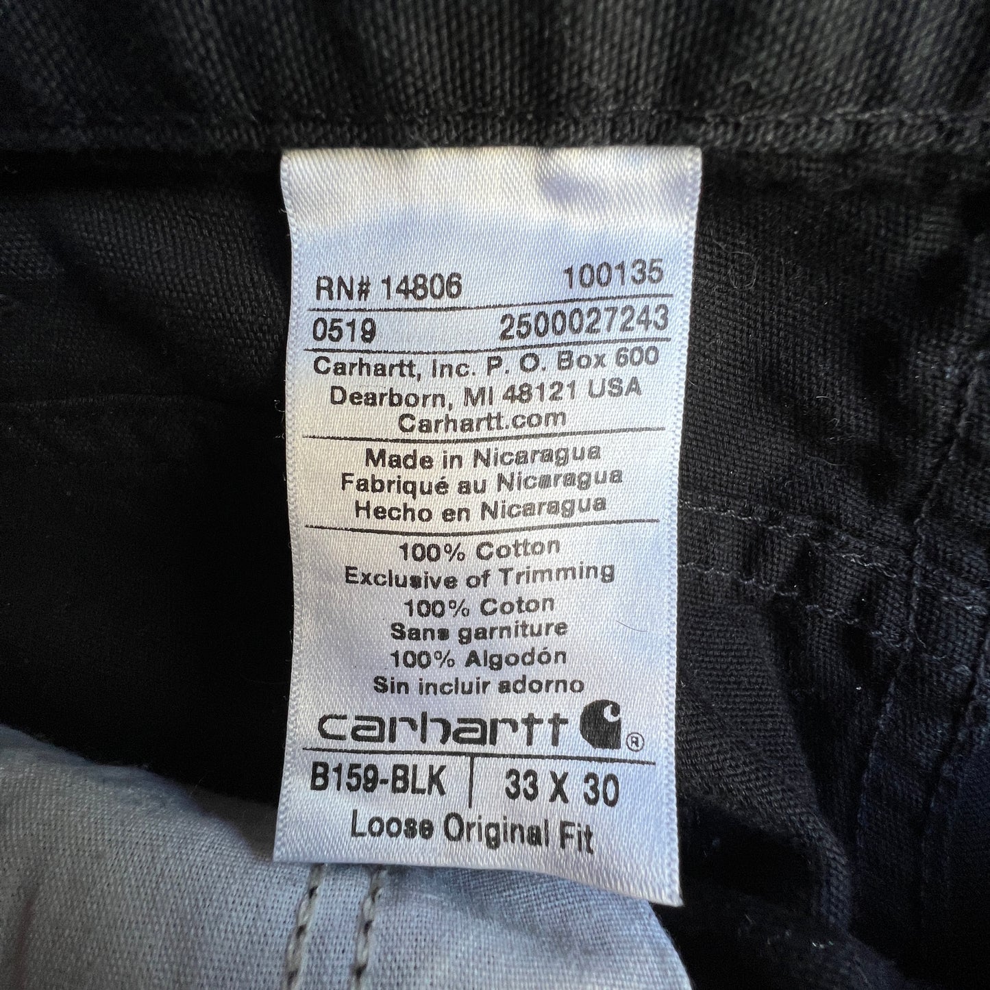 Carhartt Carpenter 33x30