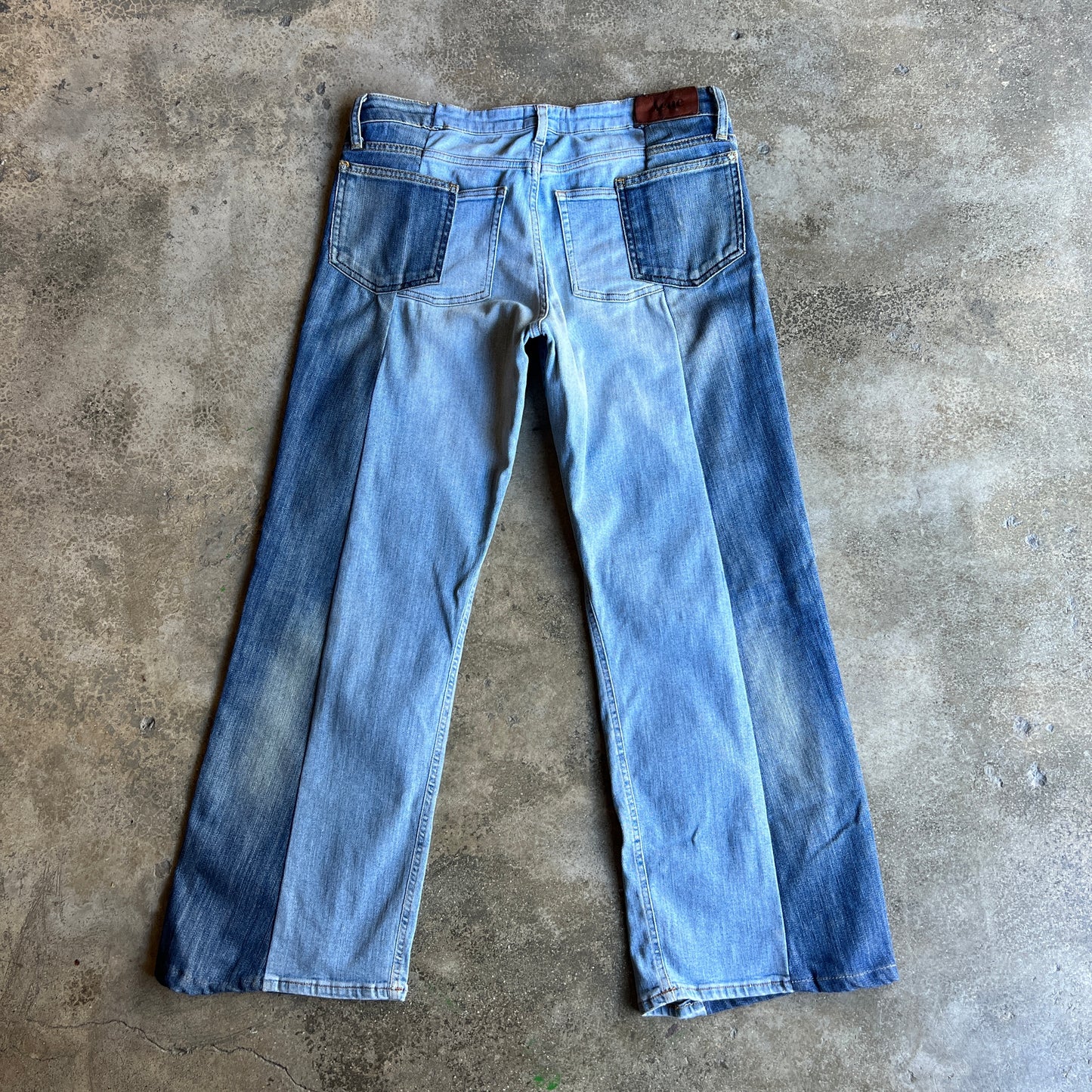 Decosntructed Denim Jeans