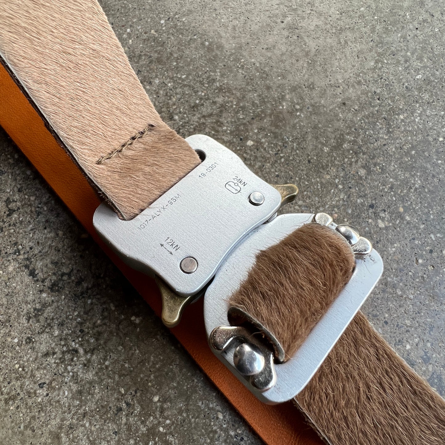 1017 ALYX 9SM Pony Hair Leather Belt