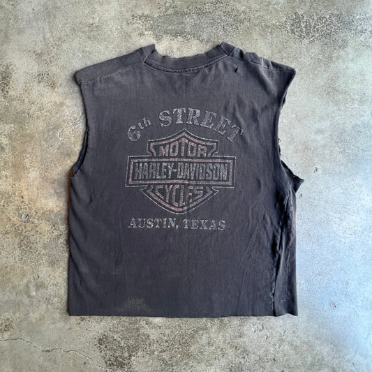 97’ Vtg Harley Distressed Cropped tee
