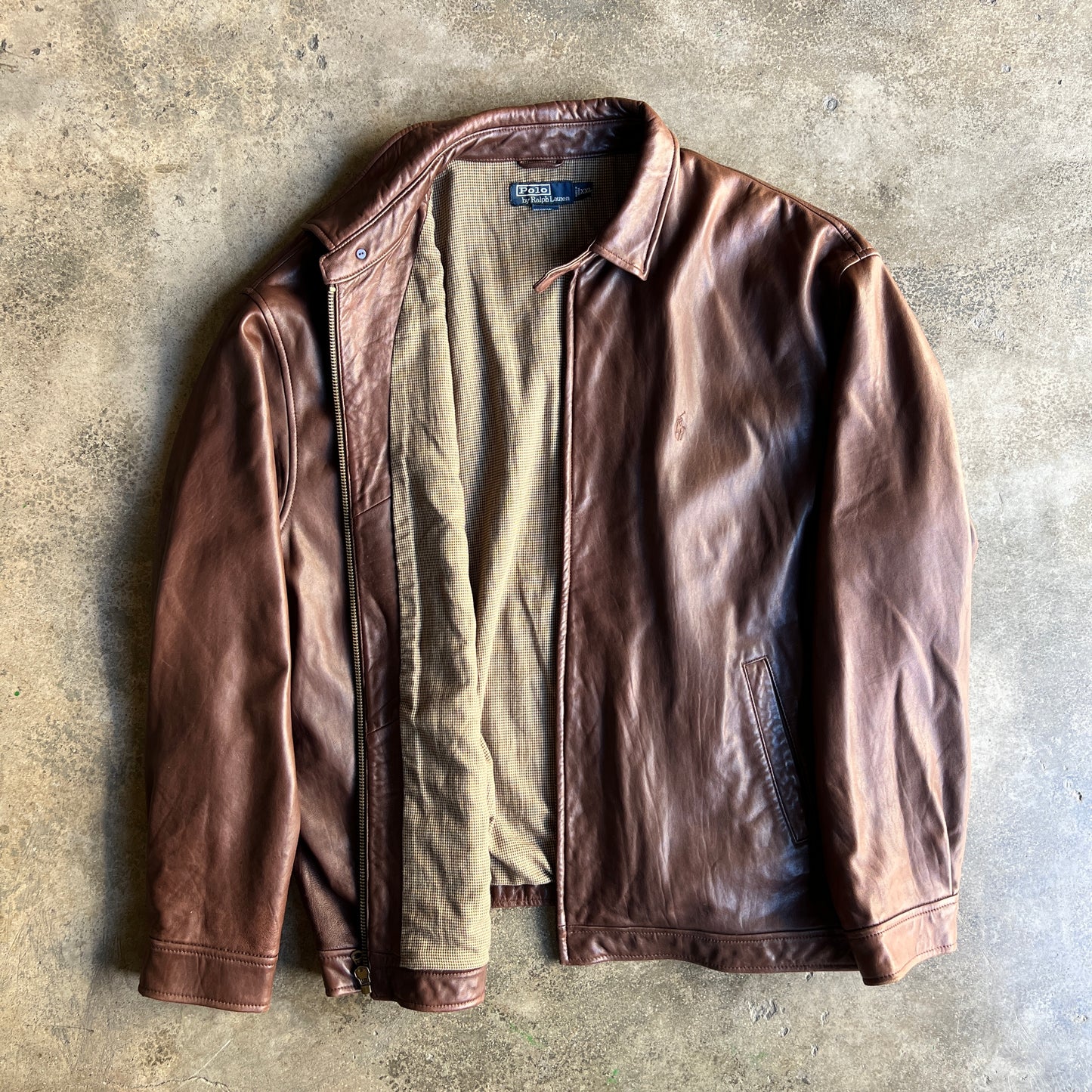 Polo Harrington Leather Jacket