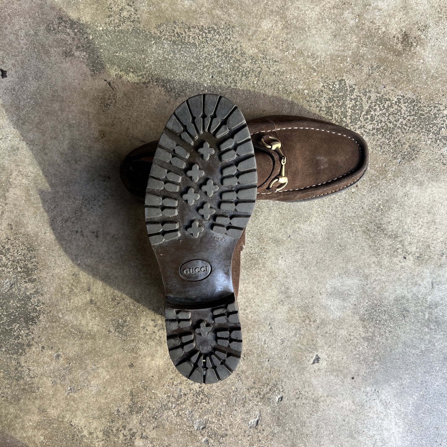 Suede Horsebit Loafers