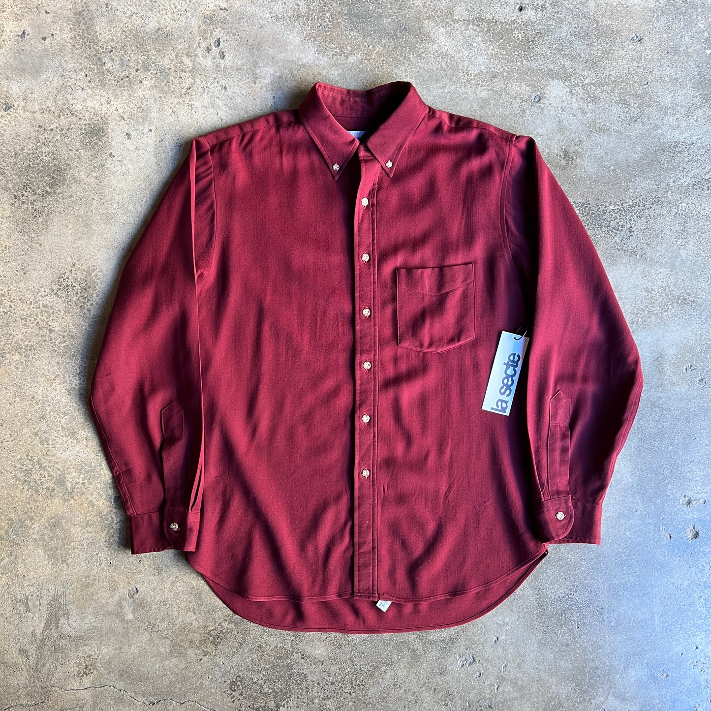 Vtg Wool Button Down