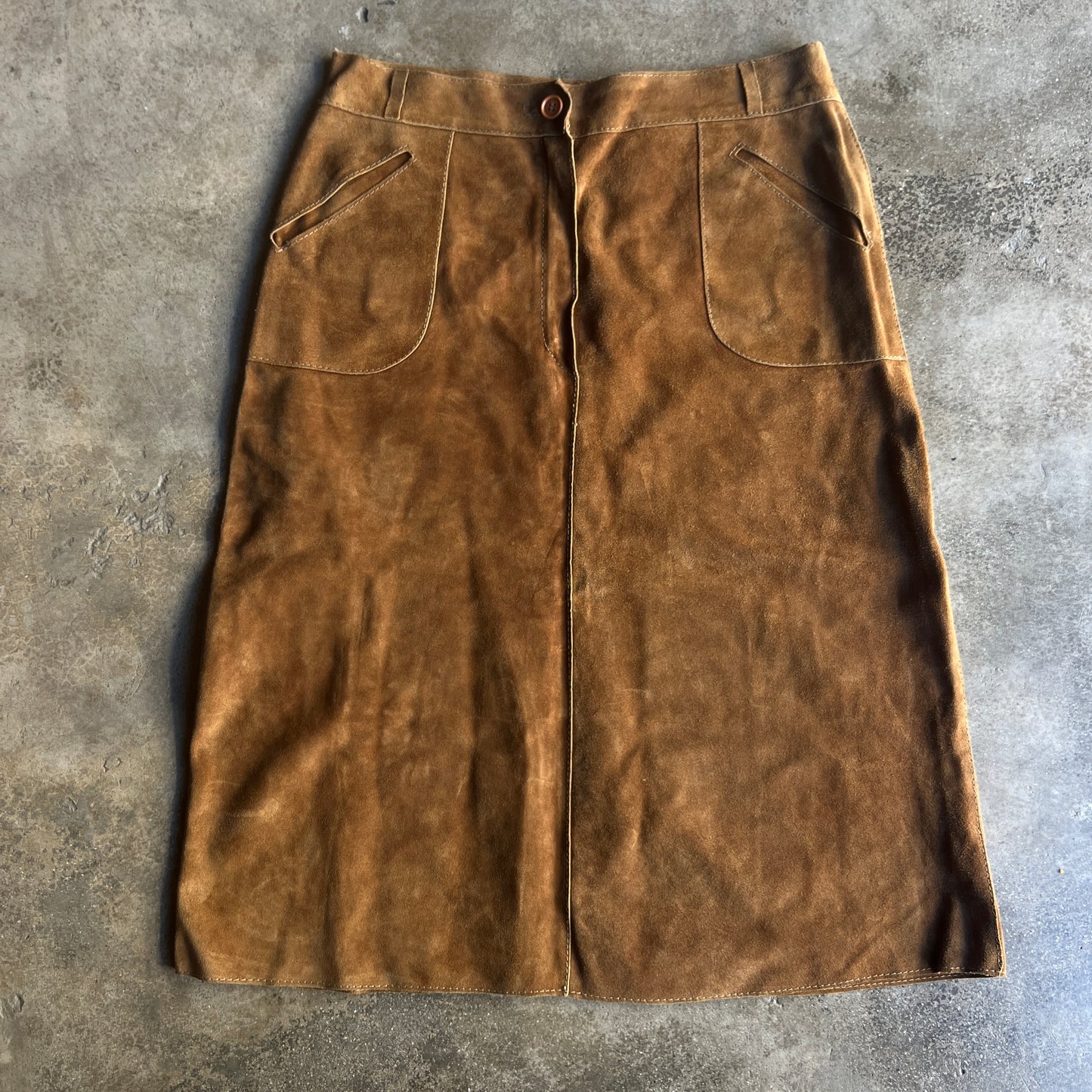 60’s italian leather long skirt