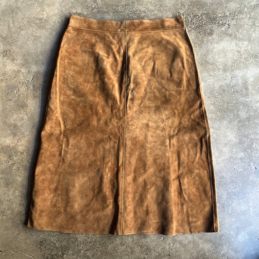 60’s italian leather long skirt
