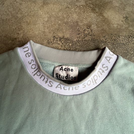 Acne Studios Collar Logo Crewneck