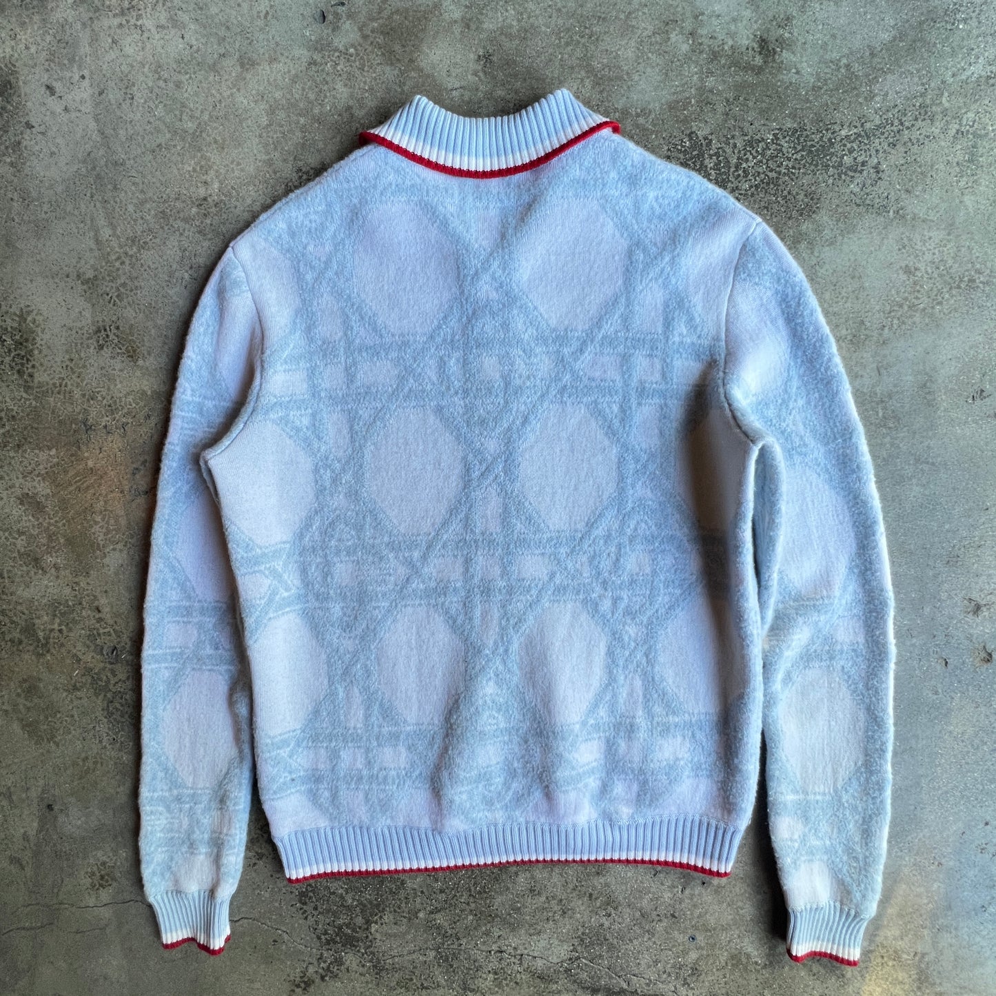 Casa Blanca Intarsia Monogram Wool Jacket