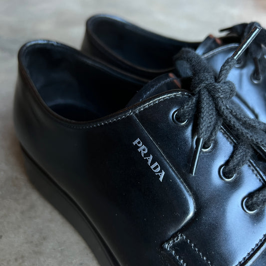 Prada Derby Leather Shoes