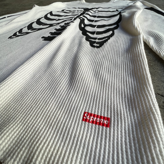 Supreme Skeleton Waffle shirt