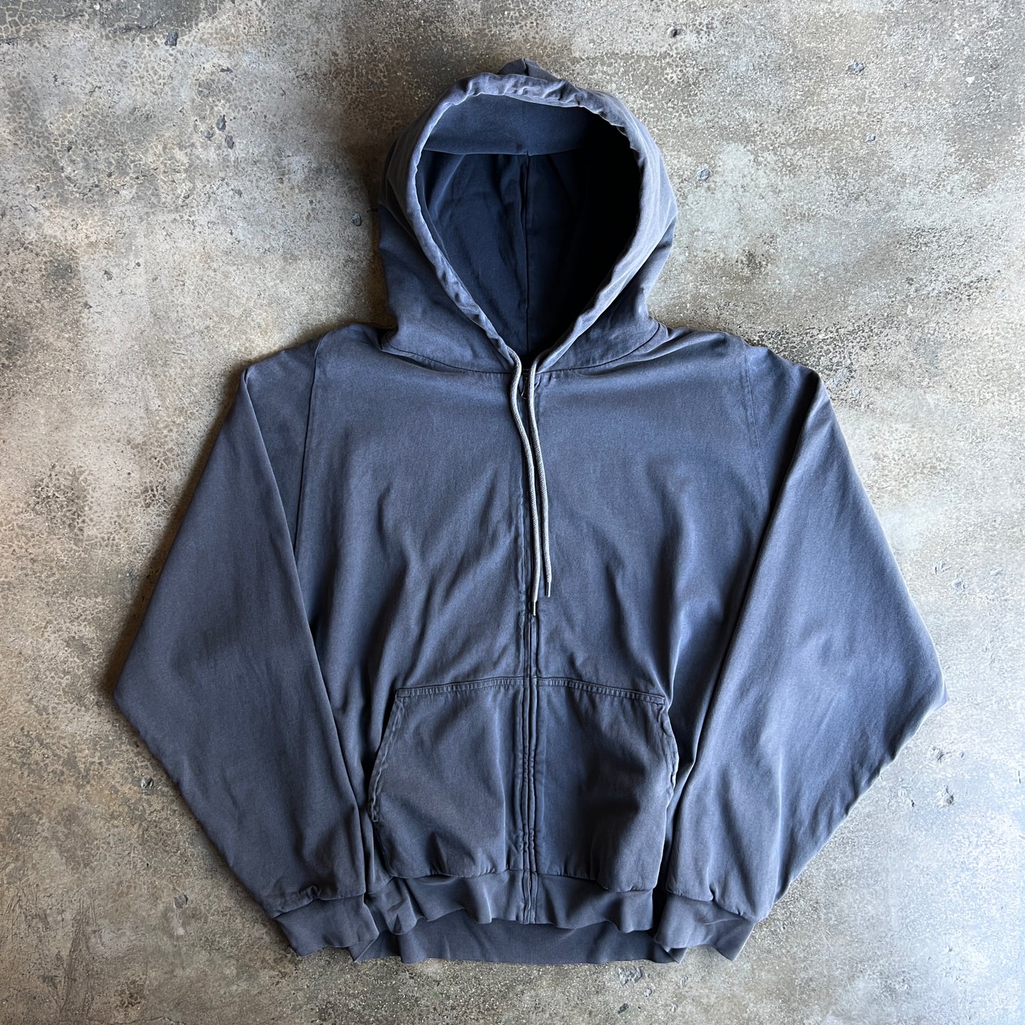 Poetic Navy Gray Zip Hoodie (XL)