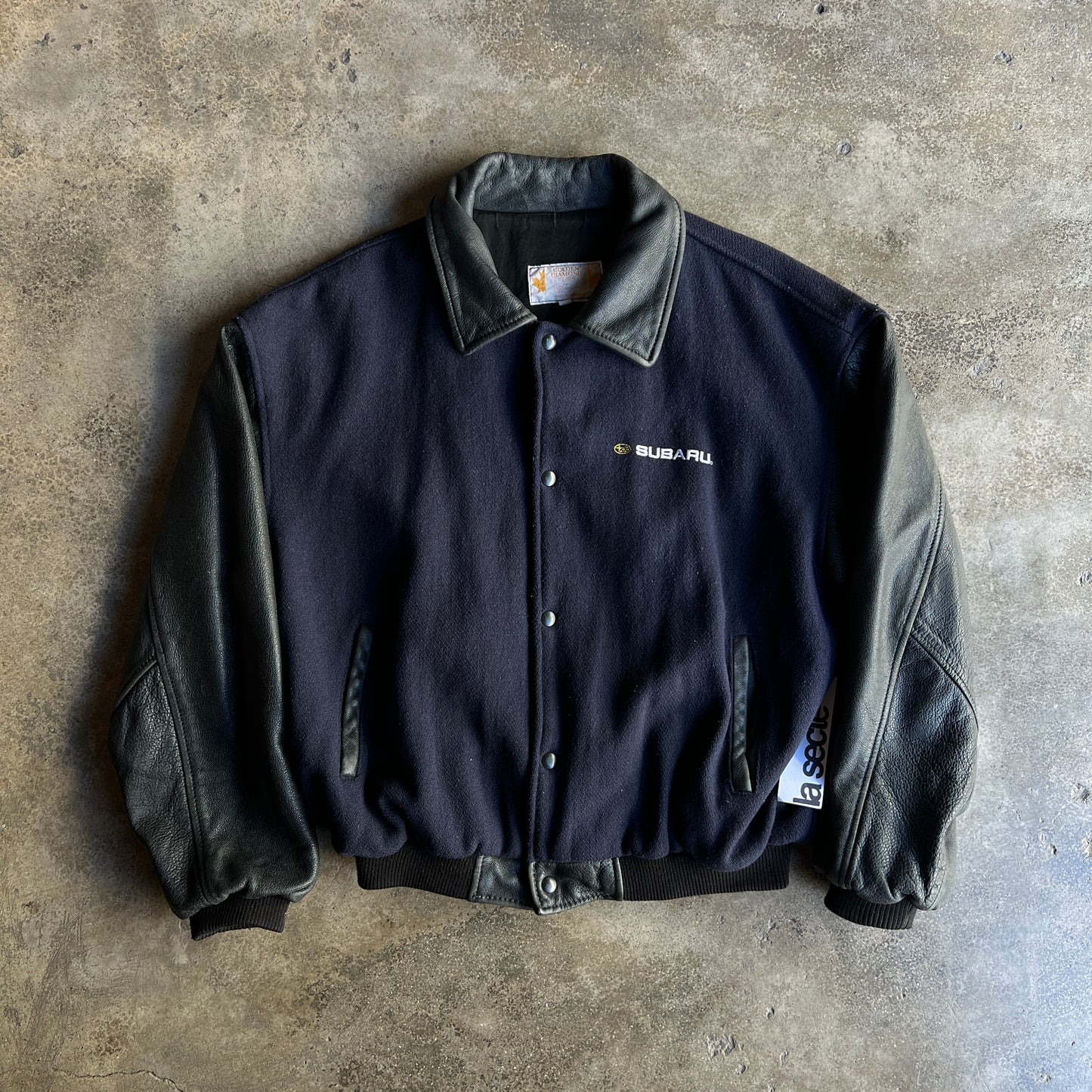 Subaru Varsity Leather Sleeves