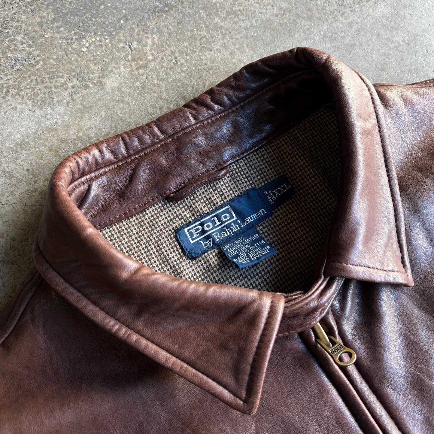 Polo Harrington Leather Jacket