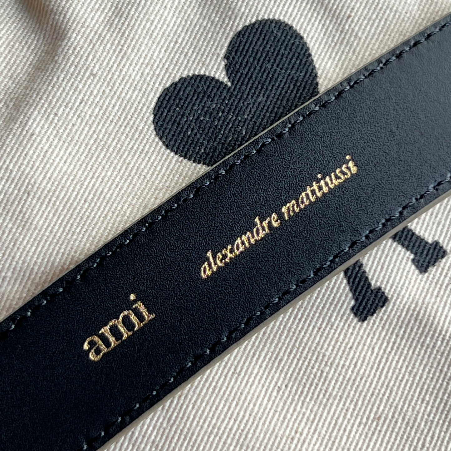 Ami Paris Leather Belt