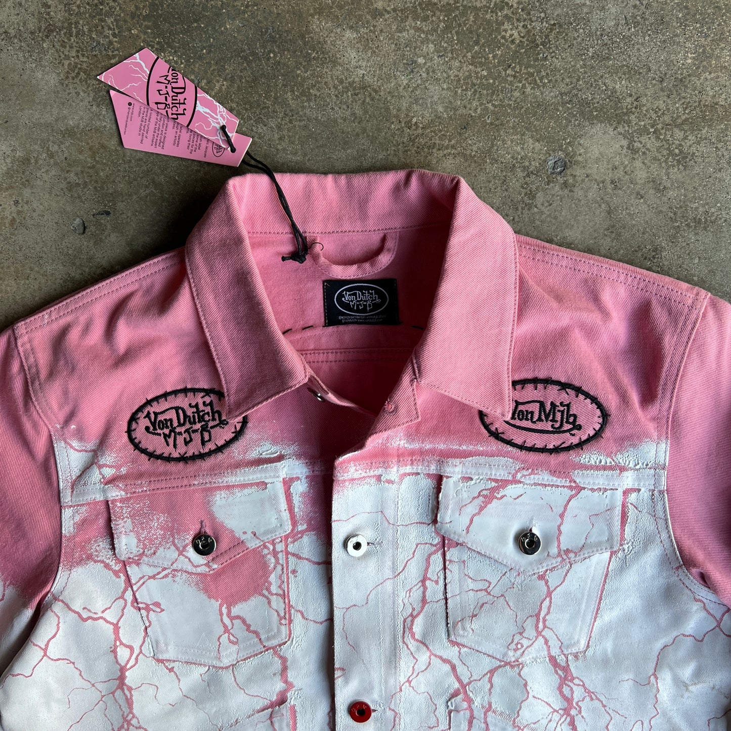 MJB Marc Jacques Burton X Von Dutch Lightning Pax Denim Jacket