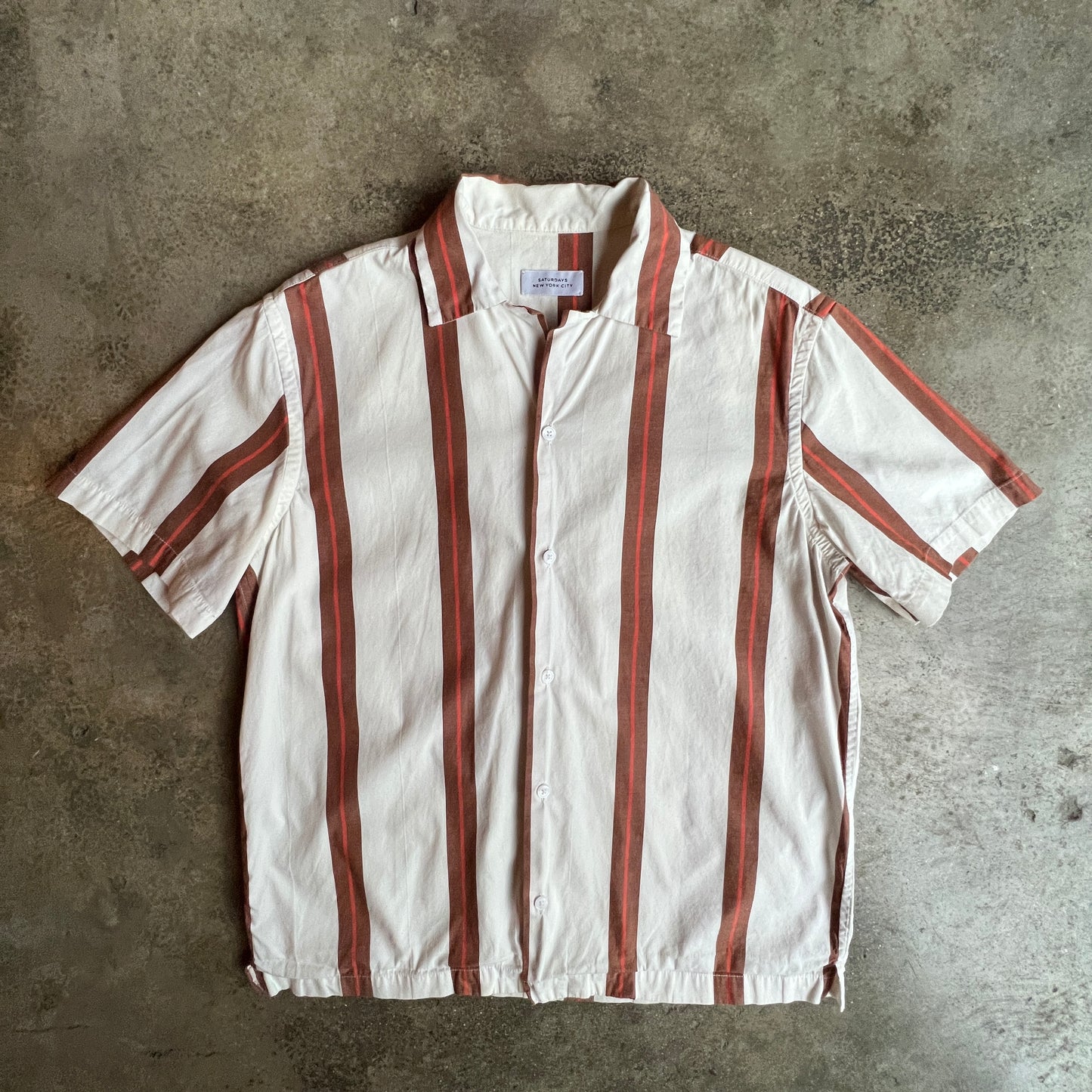 Saturdays New York City bowling shirt fit