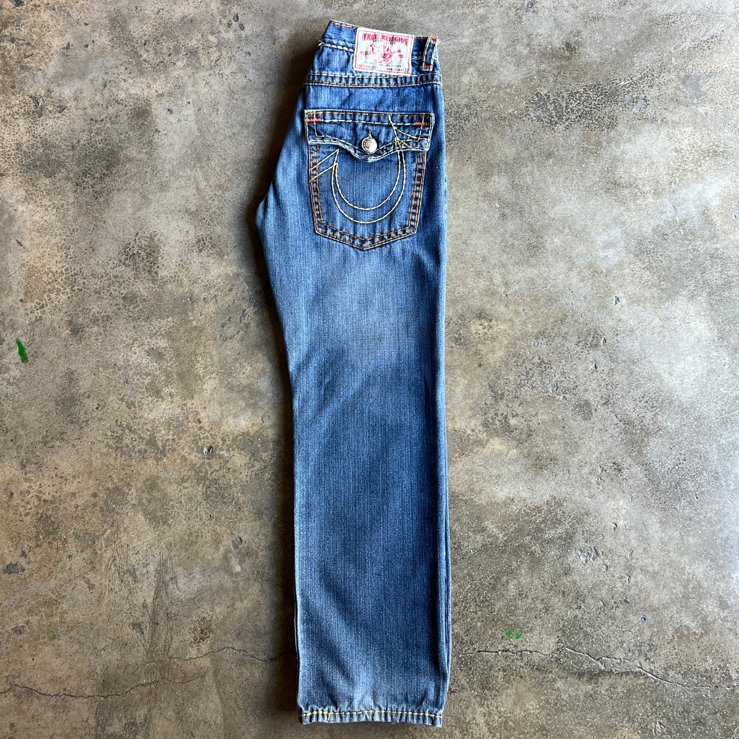 True Religion Boot Cut Color Stitching