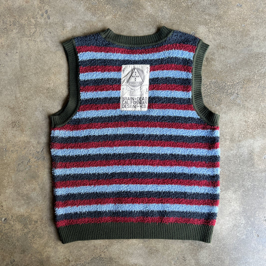 Teddy Fur Striped Vest