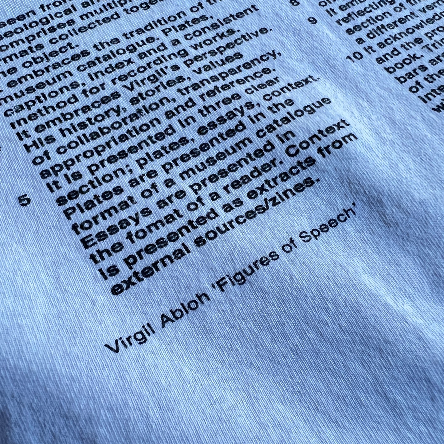 MCA Figures of speech Virgil Abloh Shirt