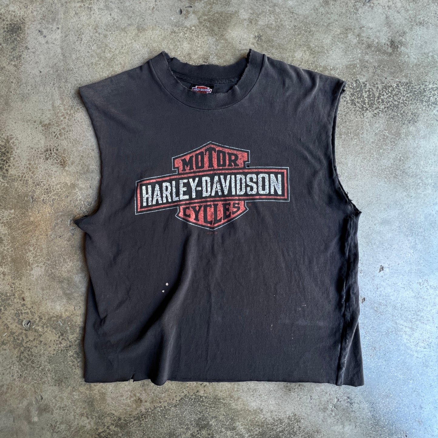 97’ Vtg Harley Distressed Cropped tee
