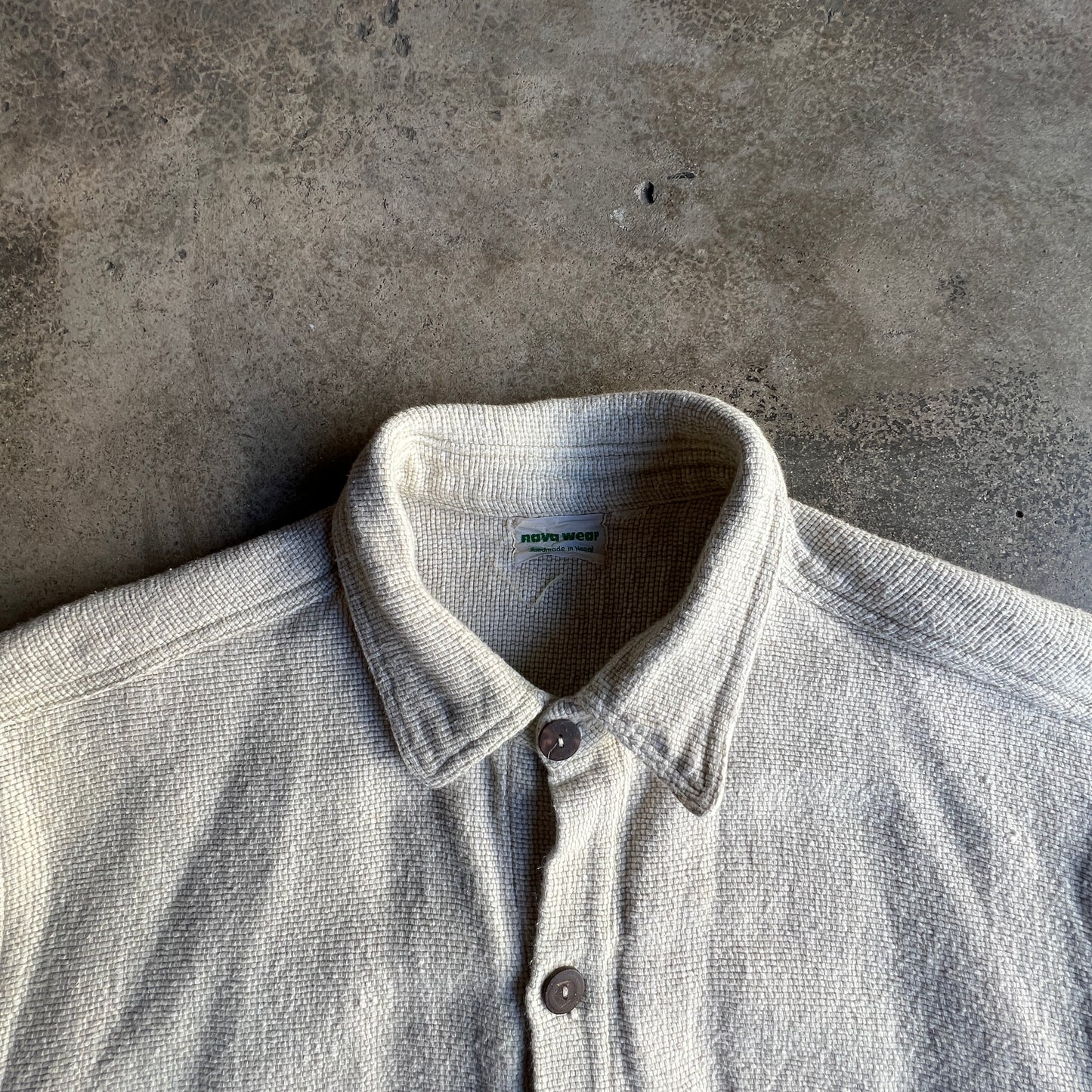Cotton Overshirt Handmade in Nepal 80’s