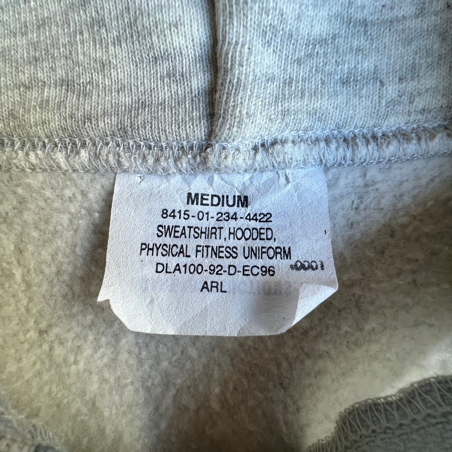 Vtg Army Zip-Hoodie