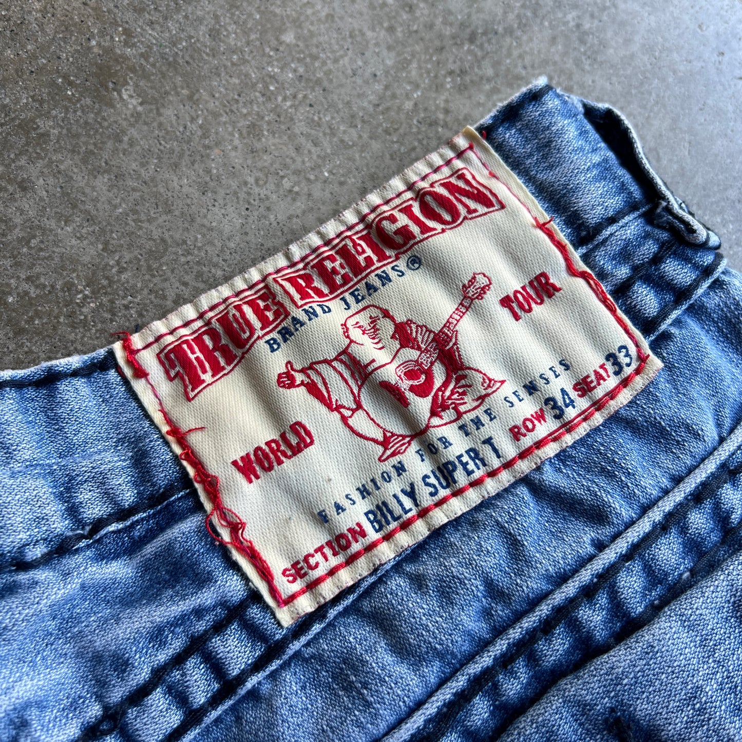 True Religion Boot Cut Big Stitching