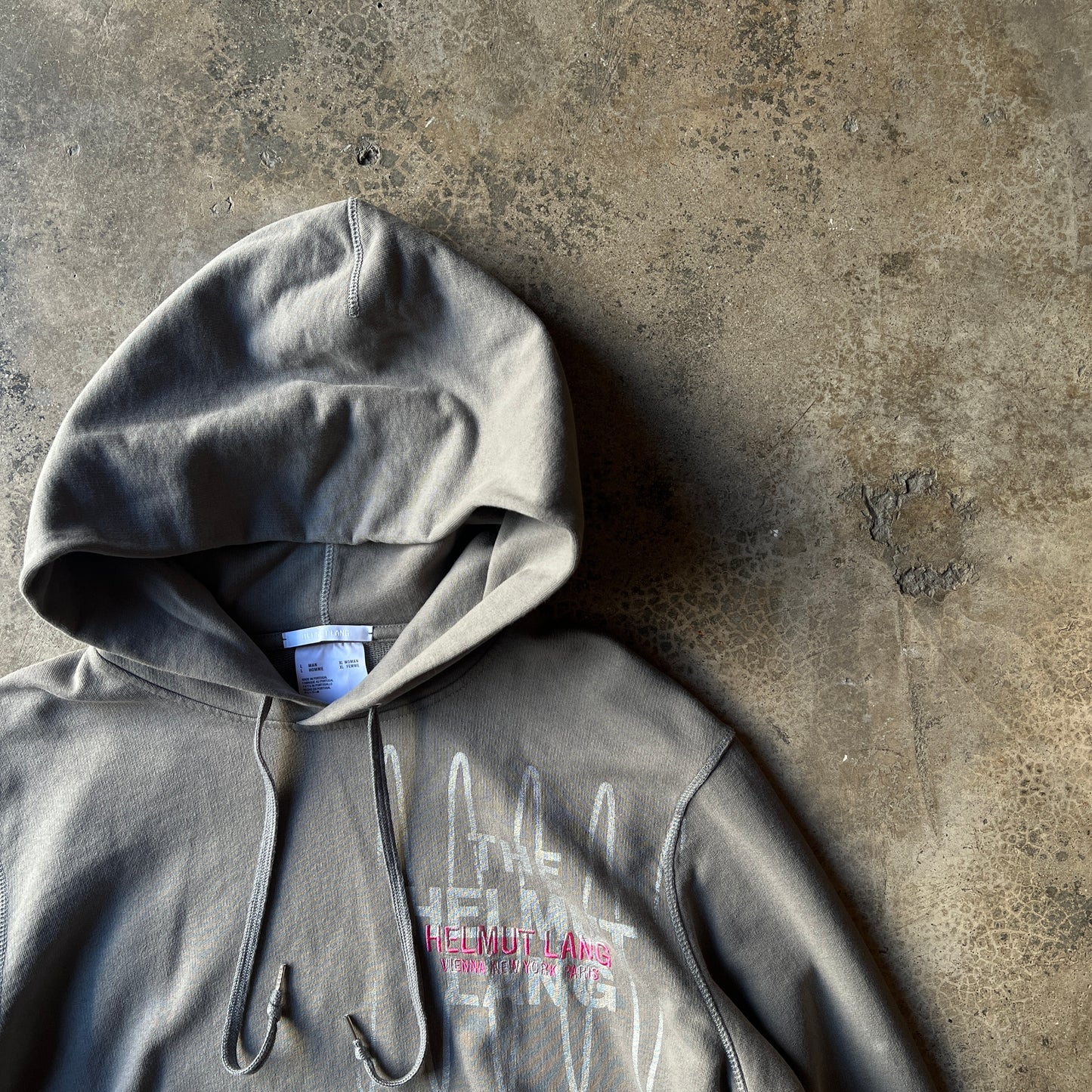 Helmut Lang Pebble Pelvis Standard Hoodie