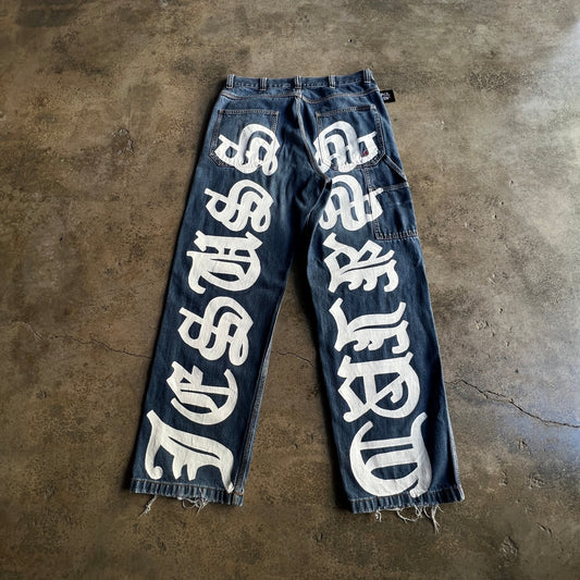 GOCAMEJICO™ denim JESUSS TALKSS baggy jeans