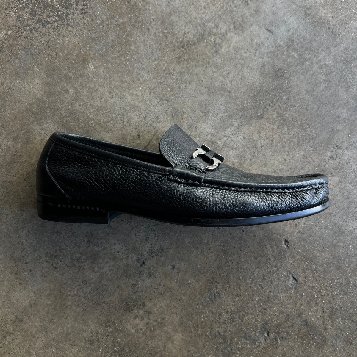 Pebble Leather Loafers