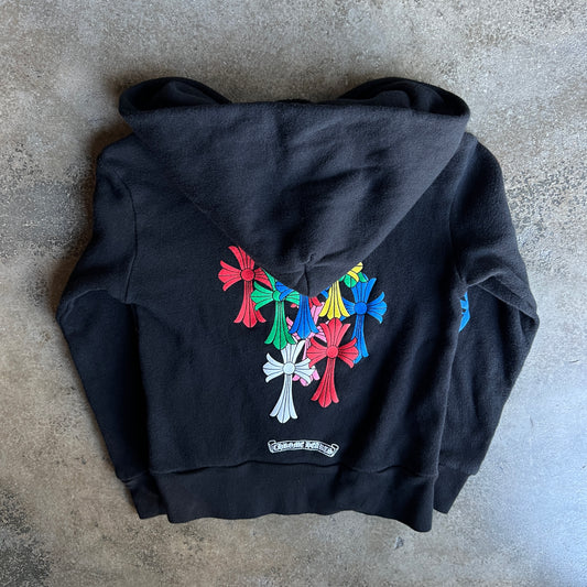 Children's Multicolor Cross Zip Up Hoodie