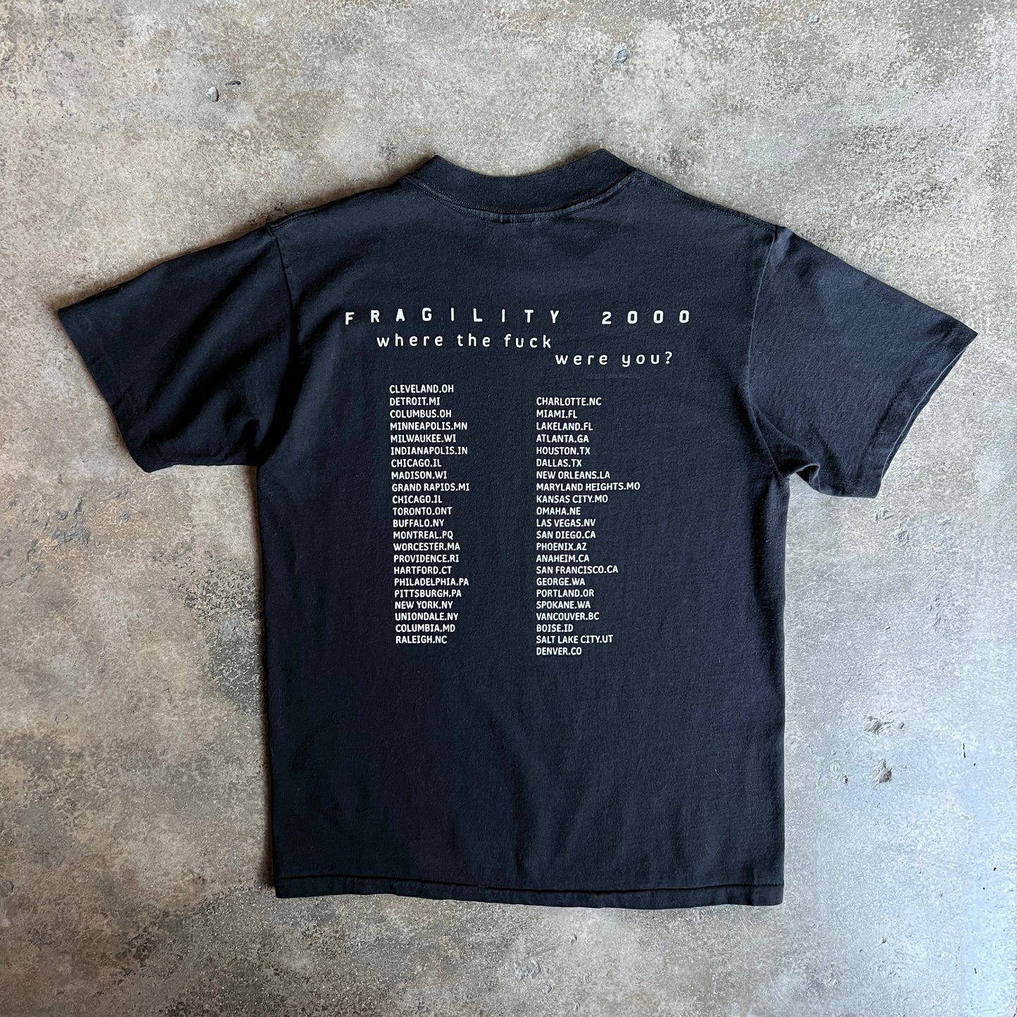 Nine Inch Nailes Tee 2000 Tour