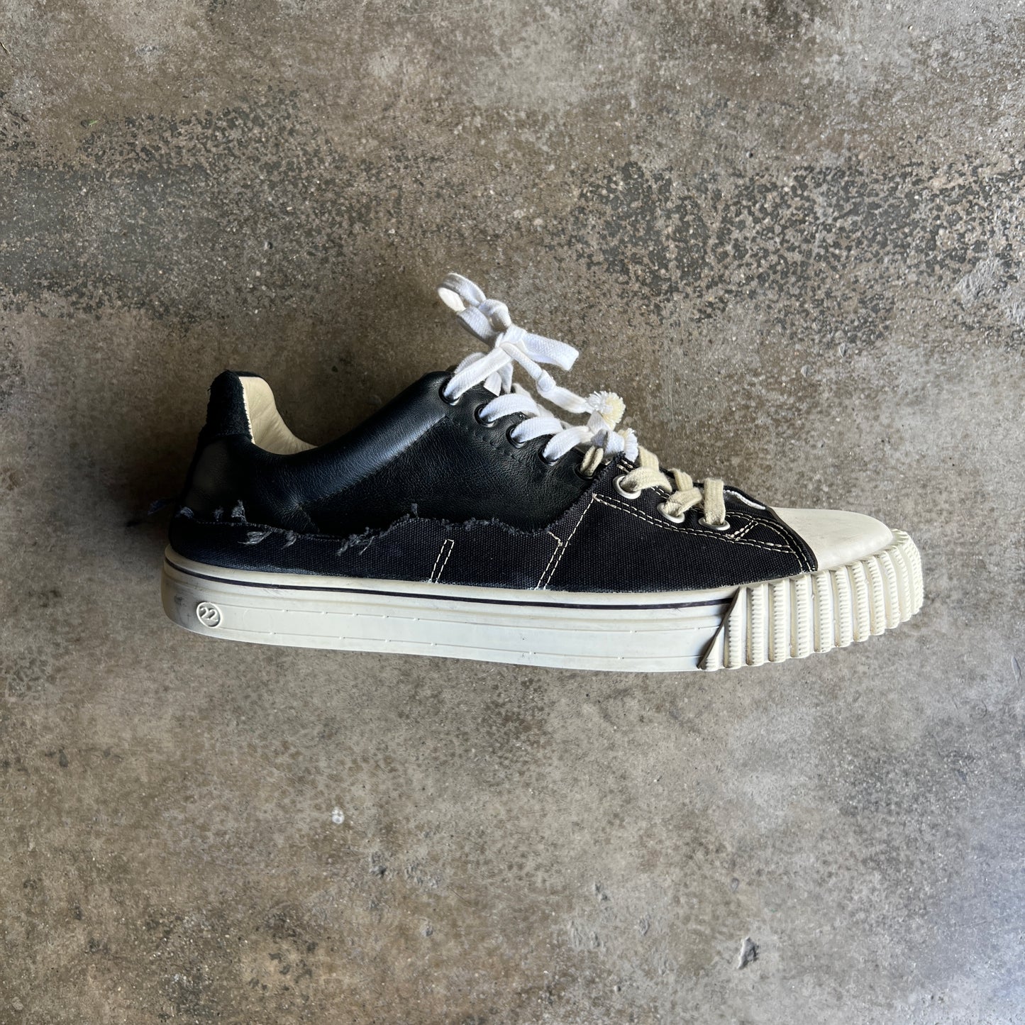 Margiela New Ev Layered Leather Sneakers