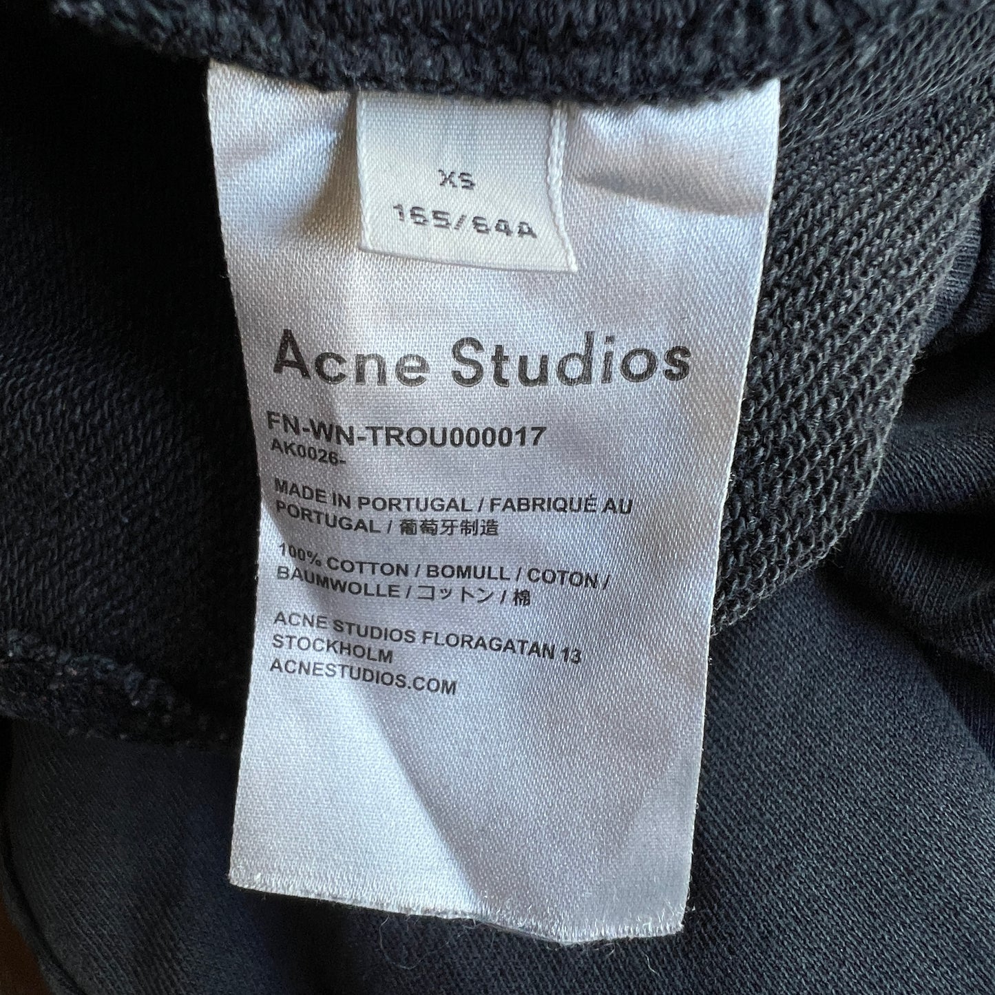 Acne Studios Stockholm Sweat Pants